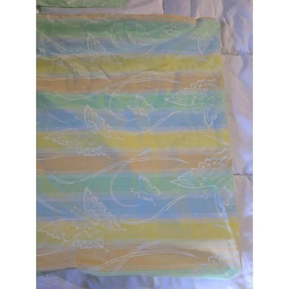 Vintage Springmaid Pastel Butterfly Set of 2 Pillowcases